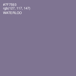 #7F7593 - Waterloo  Color Image